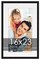 16x23 Frame with Mat - Black 19x25 Frame Wood Made to Display Print or Poster Measuring 16 x 23 Inches with White Photo Mat